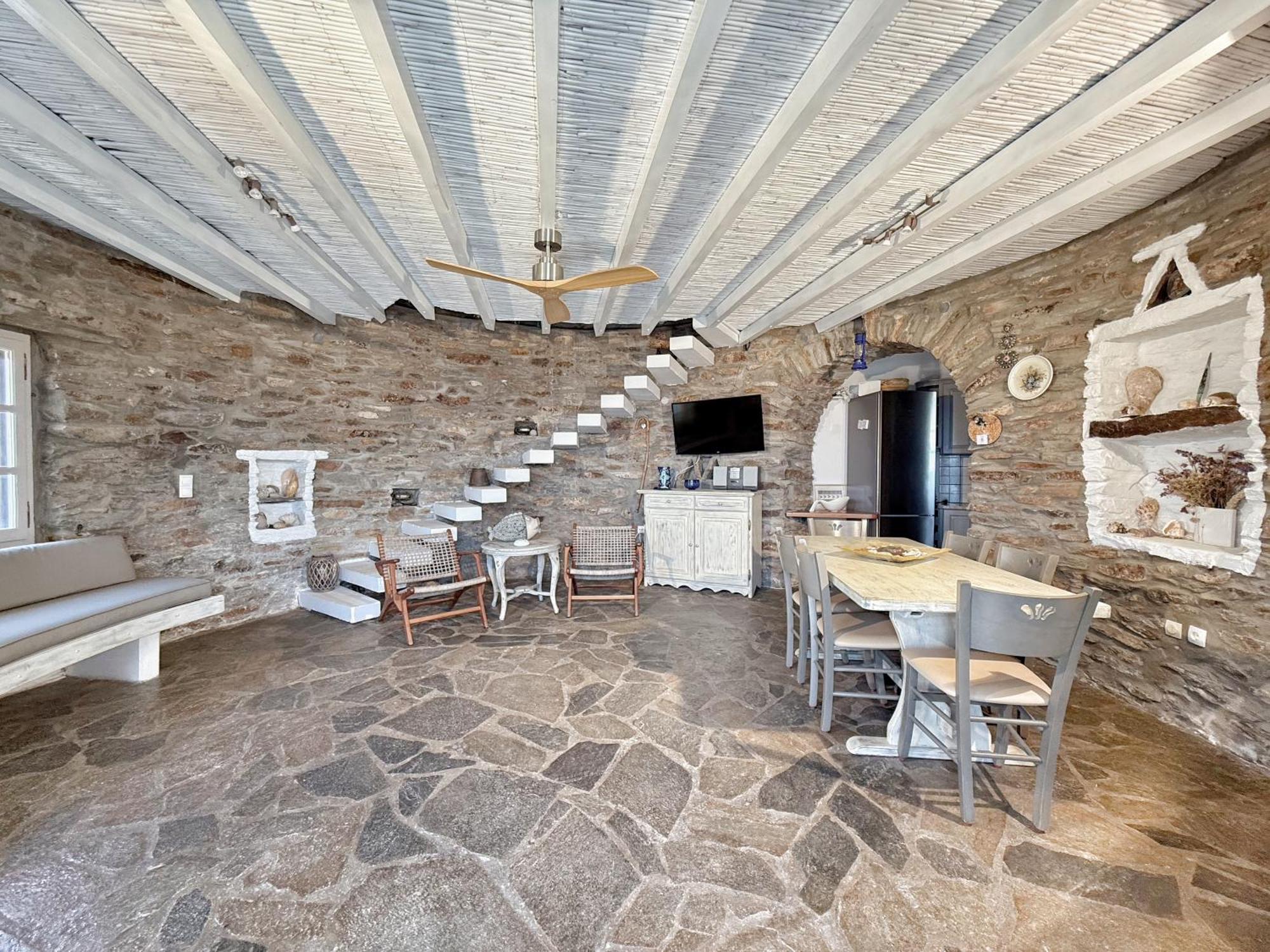 The Stone Windmill Villa Koundouros Bagian luar foto