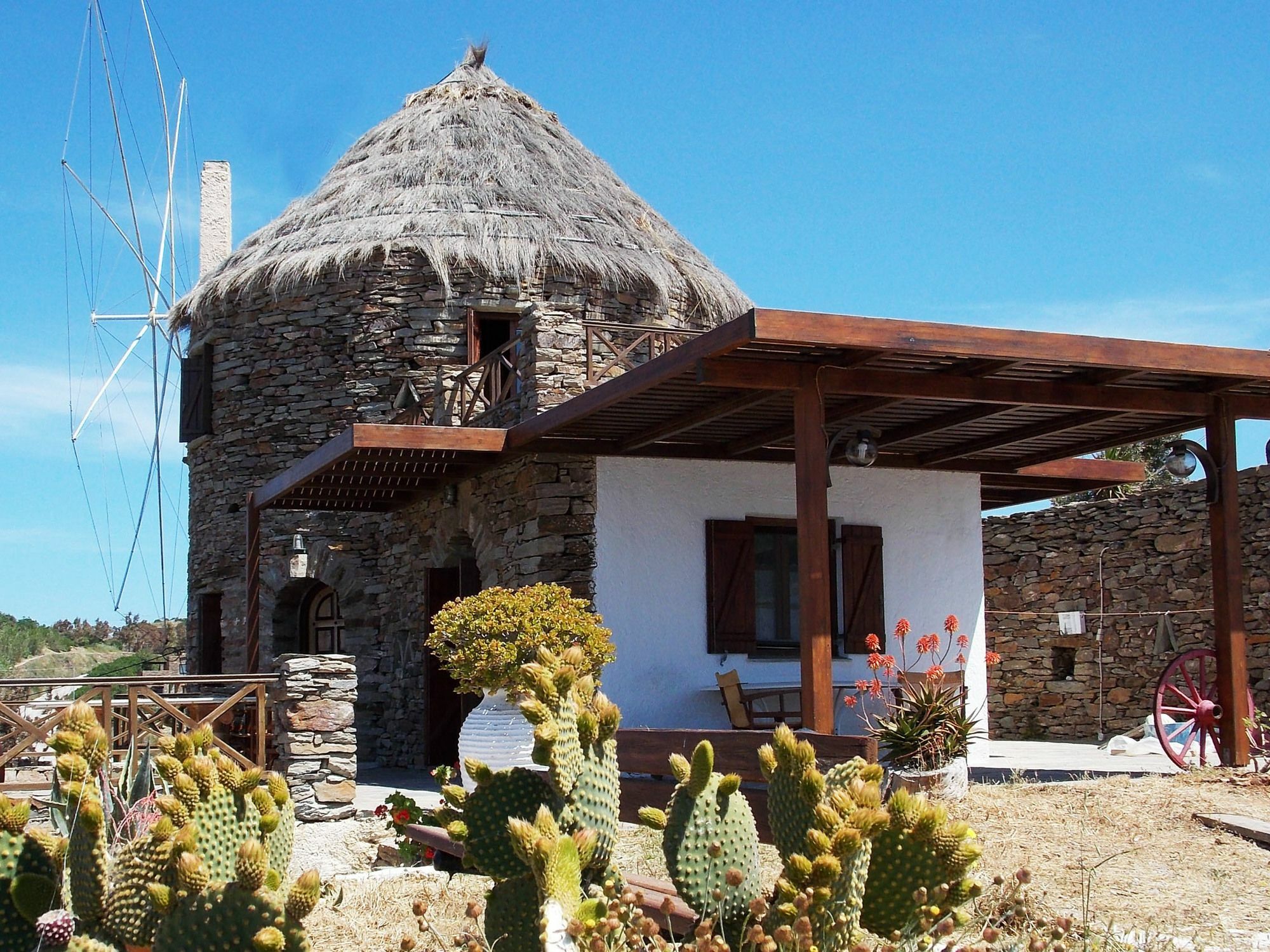 The Stone Windmill Villa Koundouros Bagian luar foto